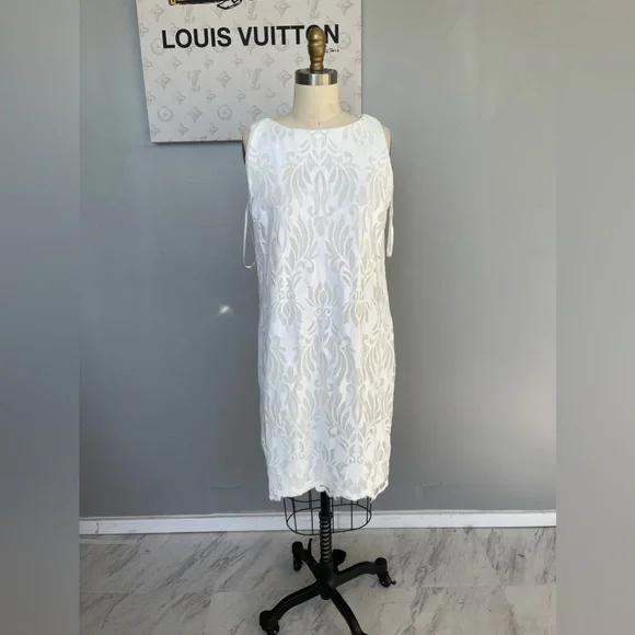 Chicos - white lace midi dress size 0 Chicos - white lace midi dress size 0